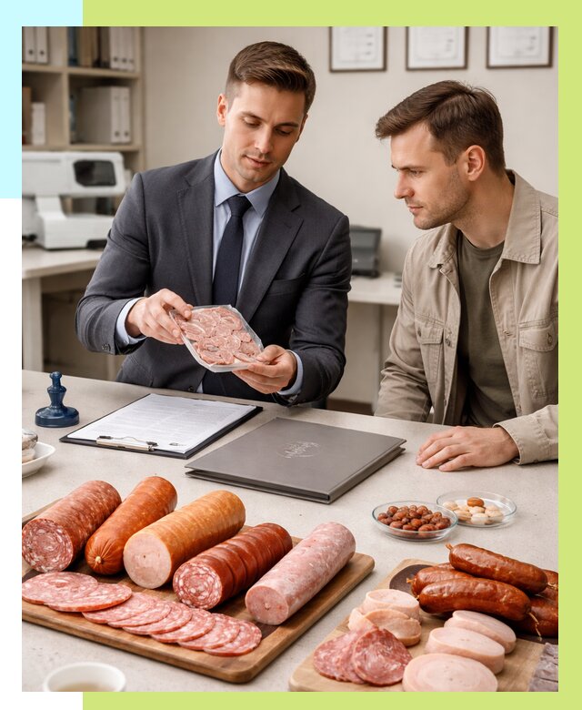 Сертификация колбасных изделий в Ульяновске от 7714 р. | Алешин-Улн