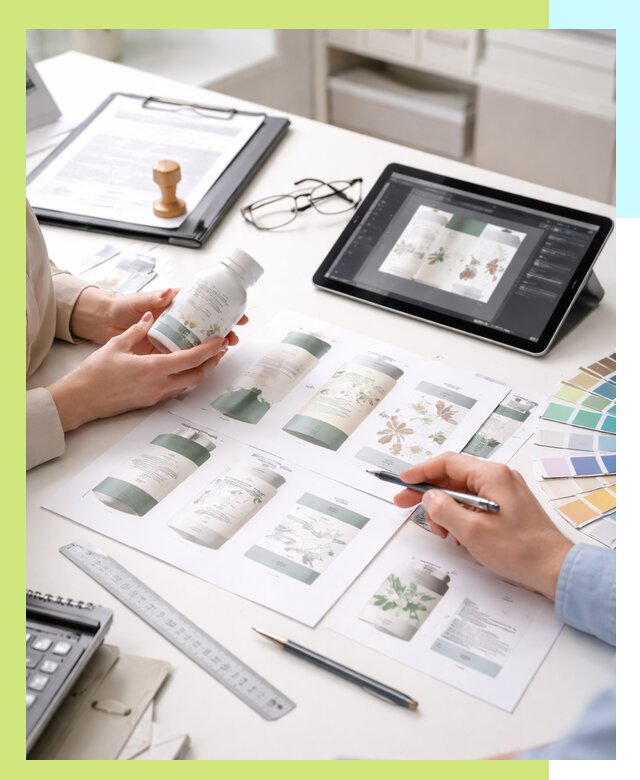 Профессиональная разработка дизайна и текста этикетки продукции в Ульяновске