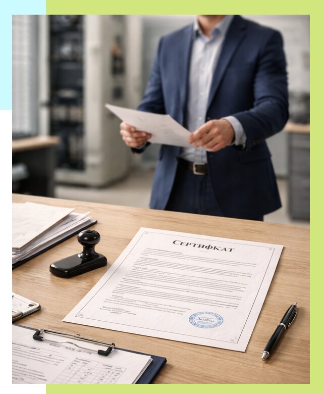 Сертификат на оборудование в Ульяновске от 15428 р. | Алешин-Улн